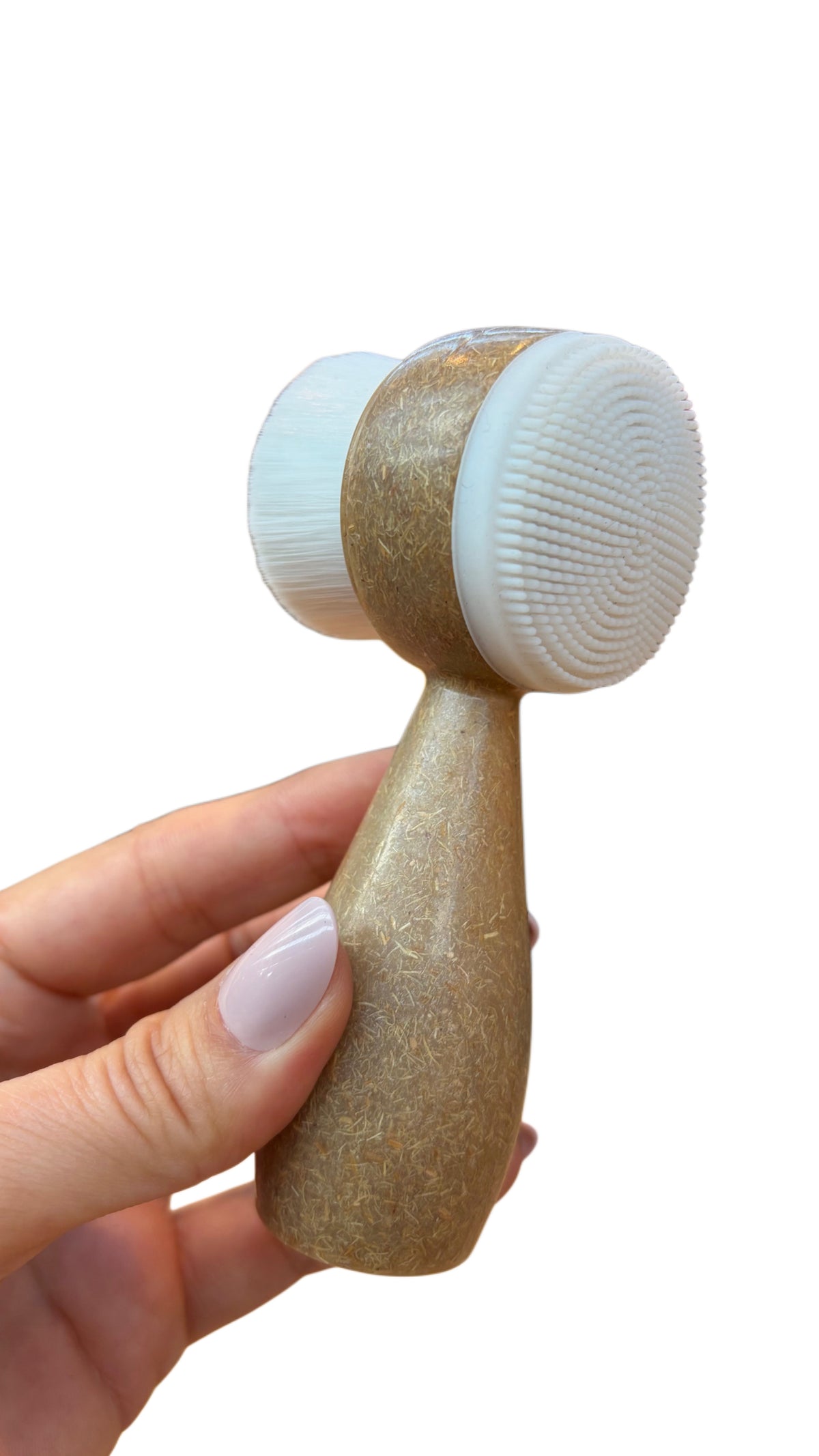 Eco-Friendly Coconut Shell Powder Handle Facial Cleansing Brush