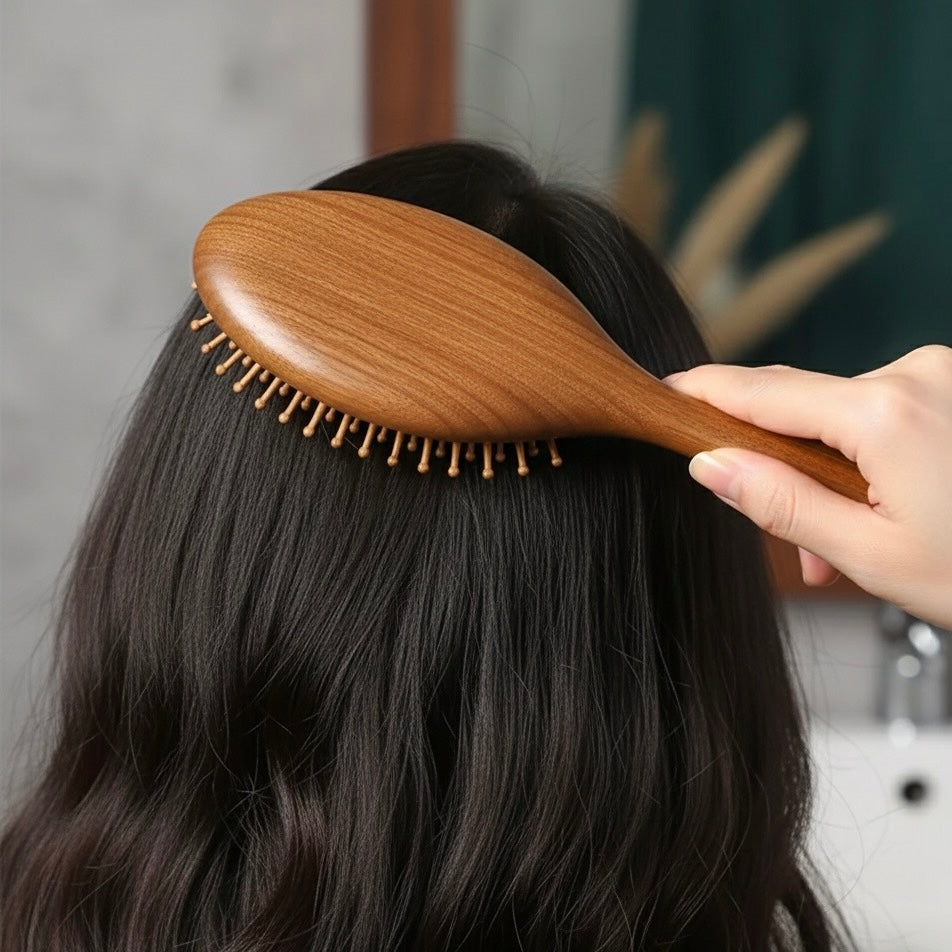 Red sandalwood air cushion comb brush image 1