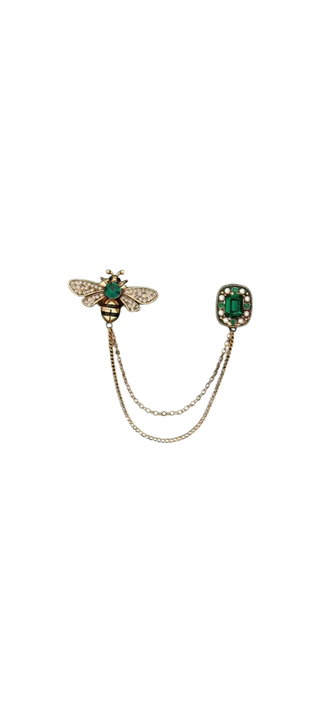 Bee Double Collar Brooch