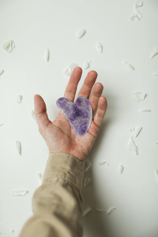Amethyst Stone Gua Sha image 1