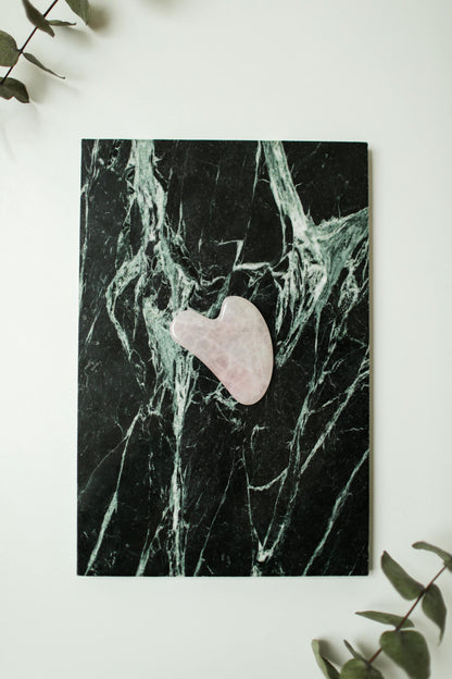 Pink (Rose) quartz stone guasha image 7