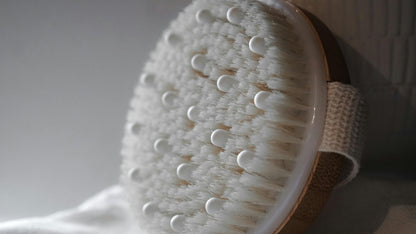 Dry & Wet Bamboo Fiber Massage Brush with Support Points for Dry Brushing image 5