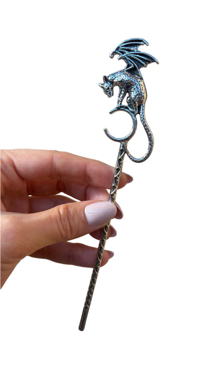 Demon Metal Hair Pin - Edgy Statement Hair Accessory
