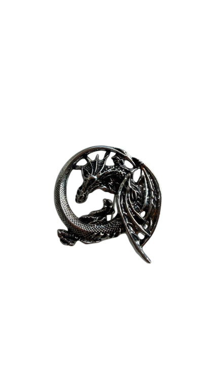 Dragon Circle Brooch