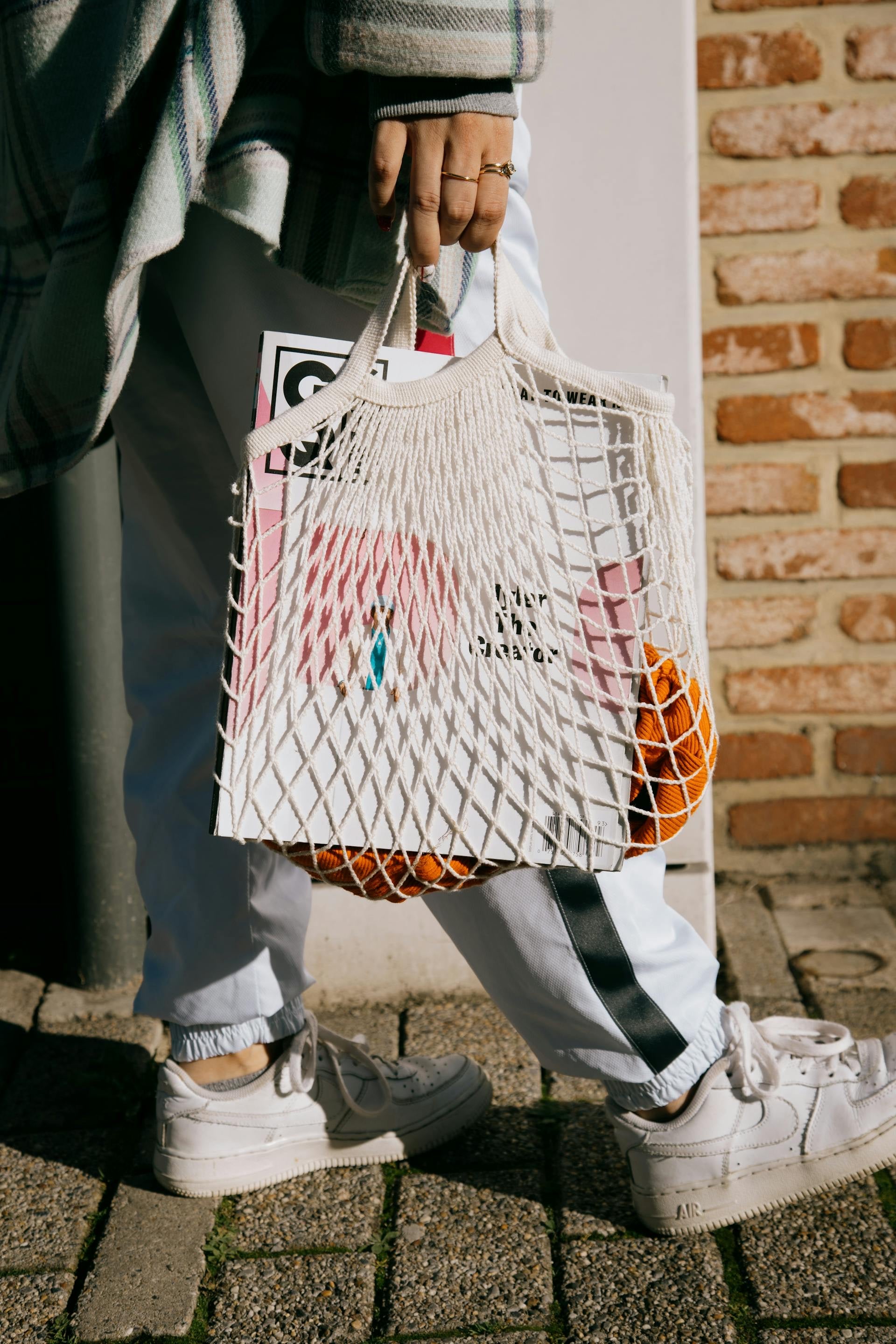Colorful Cotton Mesh Bags image 5