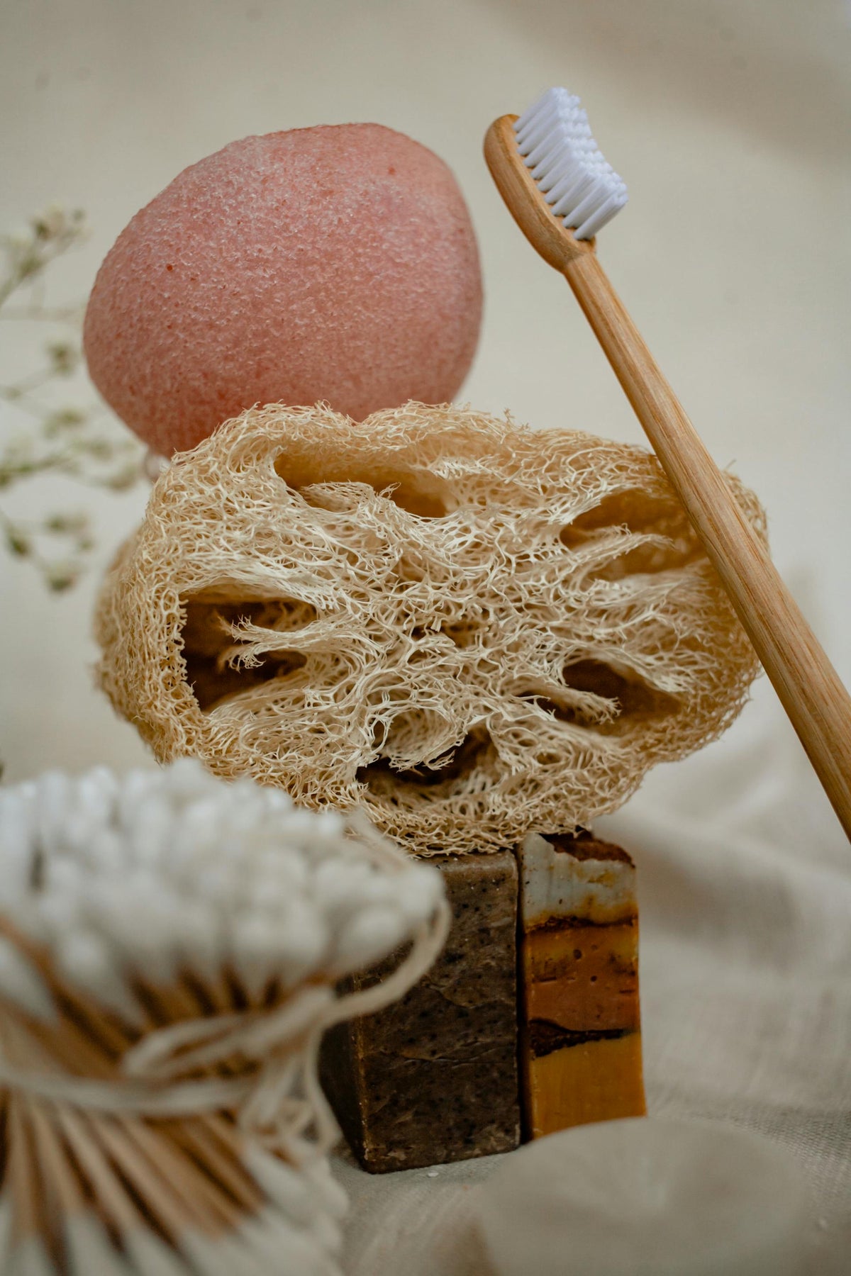 Cutted Natural Loofah Sponge image 4