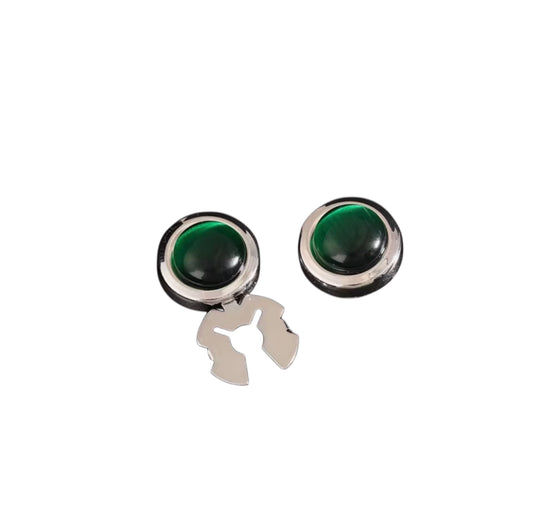 Luna Crystal-Accented Clip-On Button Covers (3 Colors)
