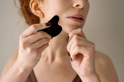 Obsidian Gua Sha – Natural Skincare & Energy Healing Tool image 0