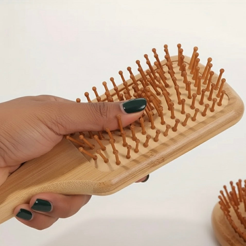 Bamboo air cushion comb brush image 1