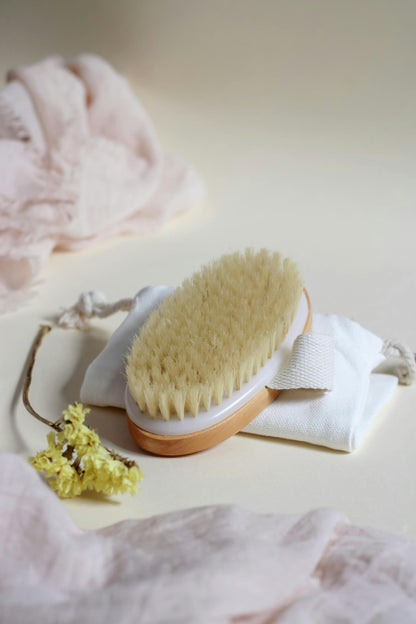 Dry & Wet Bamboo Fiber Body Brush image 1