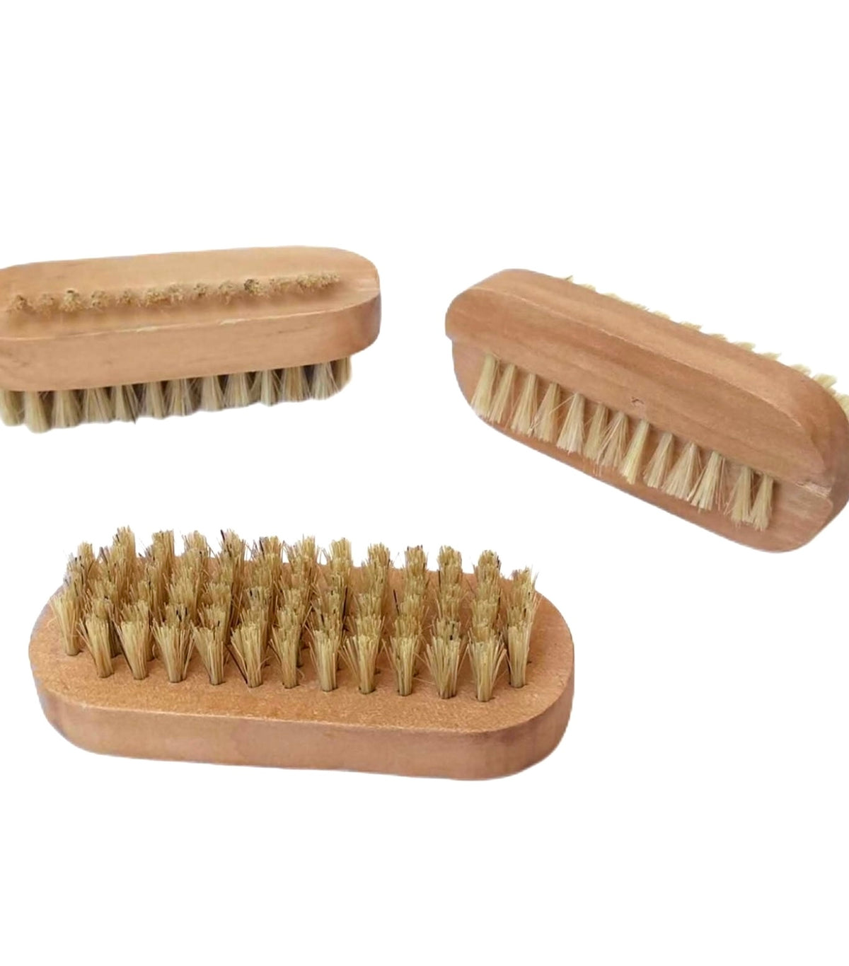 Wooden double side nail care brush image 5