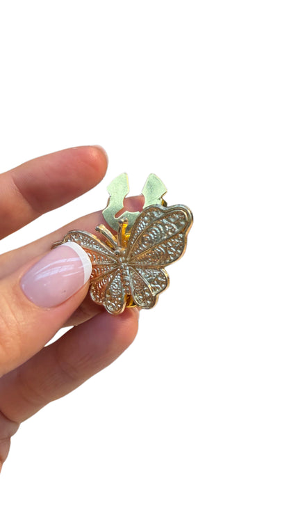 Vintage Style Butterfly Button Covers