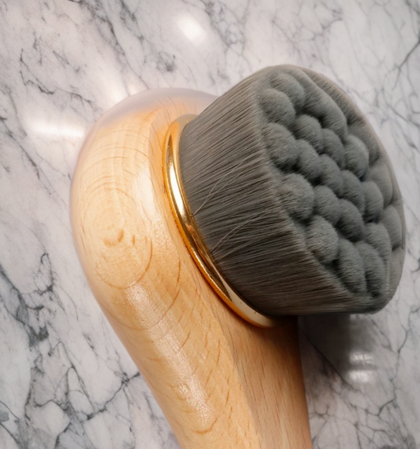 Charcoal Bamboo Facial Cleansing Brush image 1