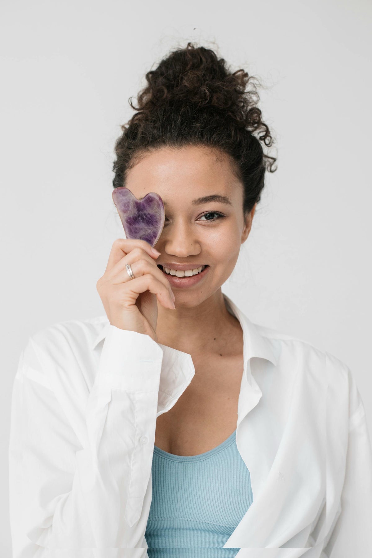 Amethyst Stone Gua Sha image 0