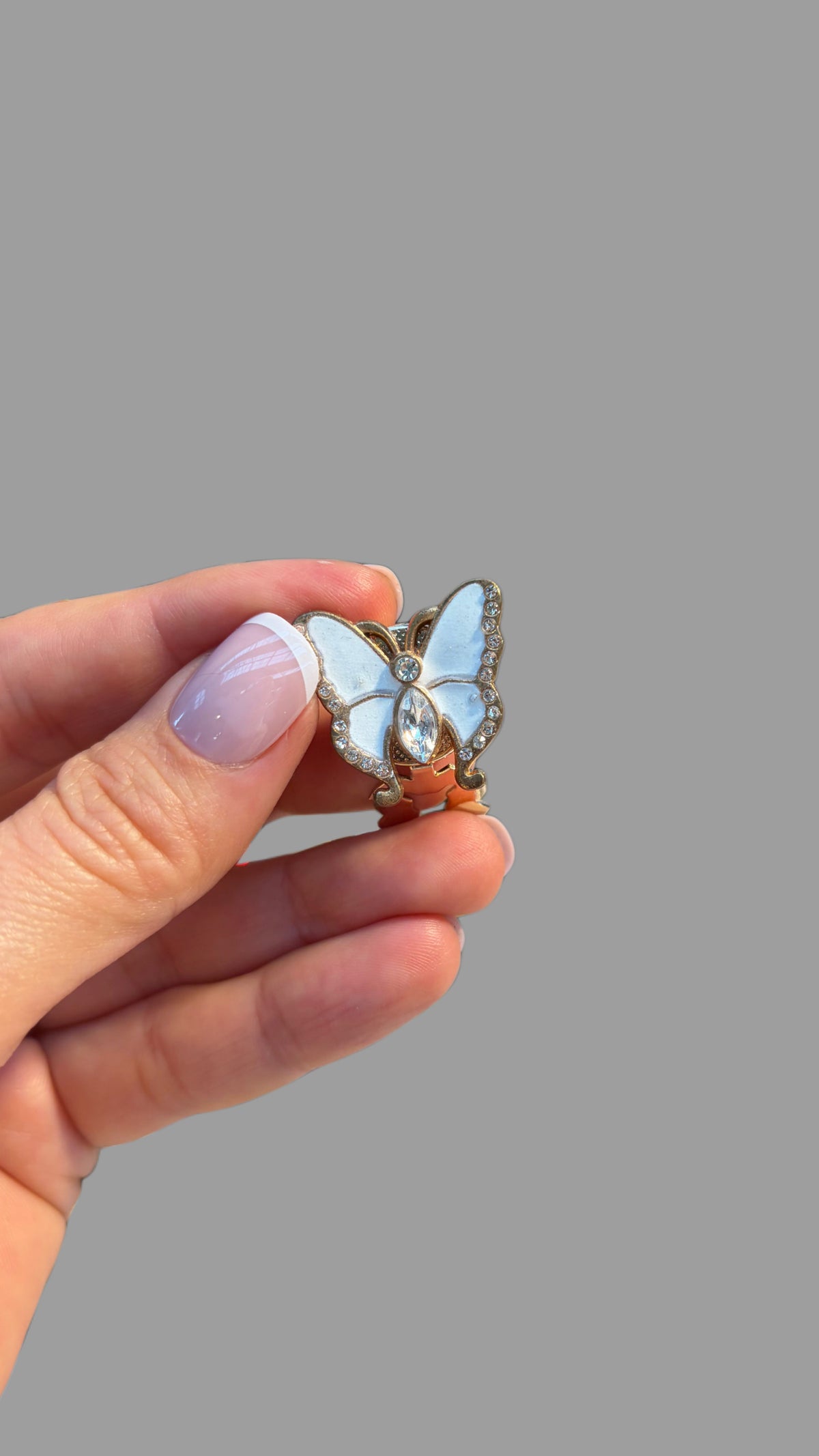 White Butterfly Button Covers