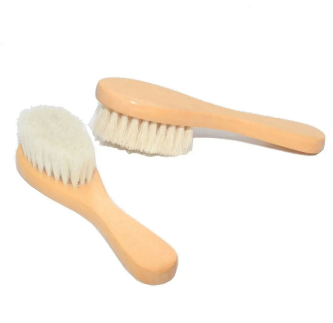 Wool fiber baby bath brush image 5