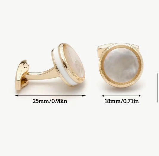 Luna Pearl-Accent Cufflinks