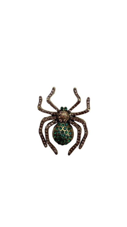 Green Spider Brooch