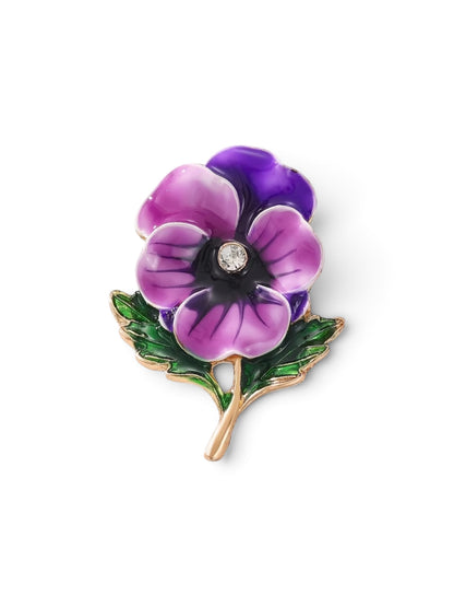 Purple Violet Brooch