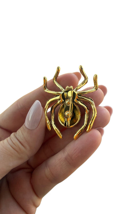 Green Spider Brooch