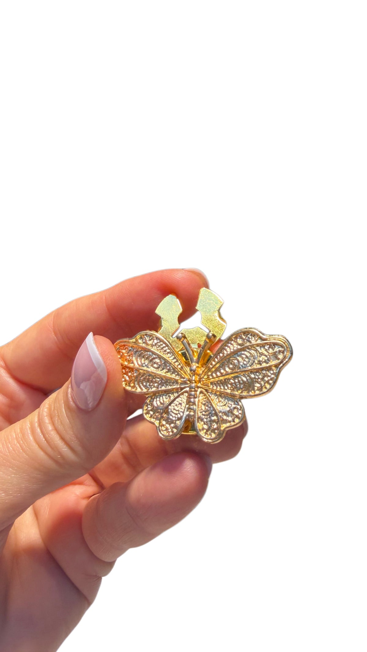Vintage Style Butterfly Button Covers