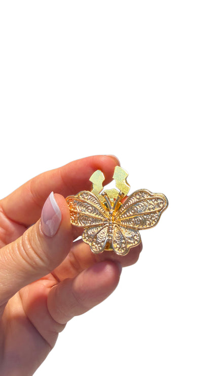 Vintage Style Butterfly Button Covers