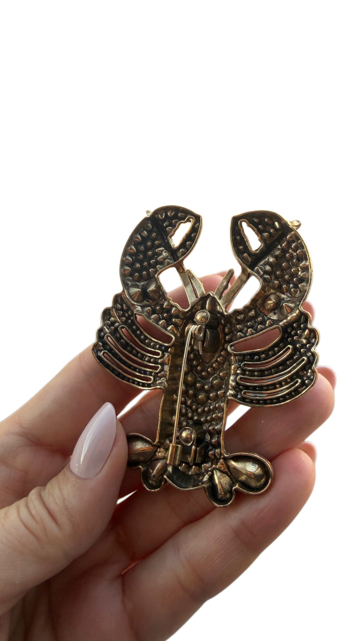 Green Lobster Brooch