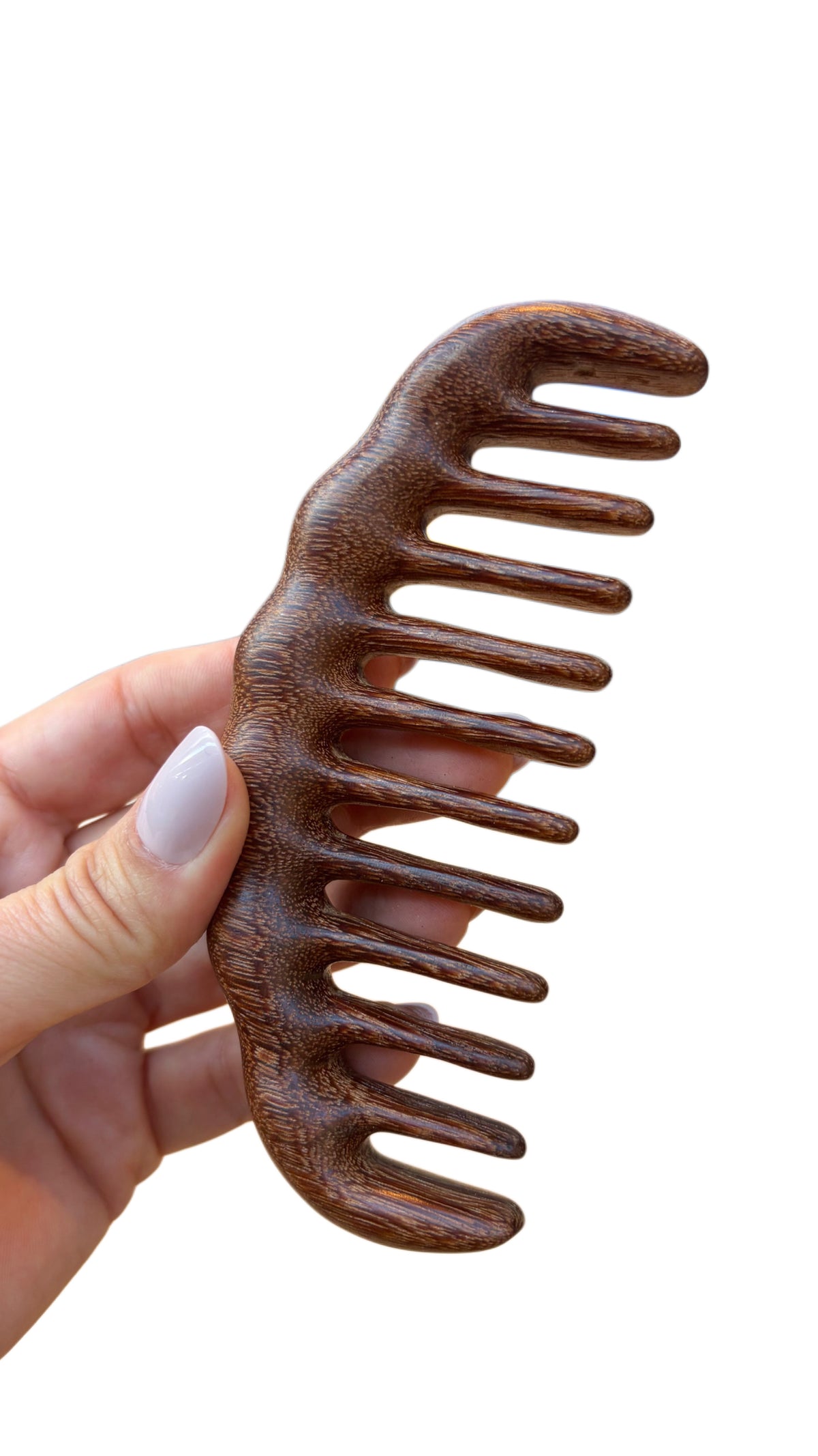 Sandalwood Wide-tooth Without Handle Comb