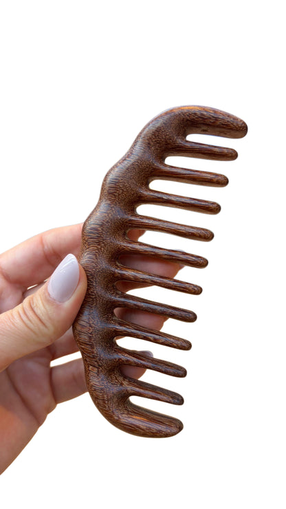 Sandalwood Wide-tooth Without Handle Comb
