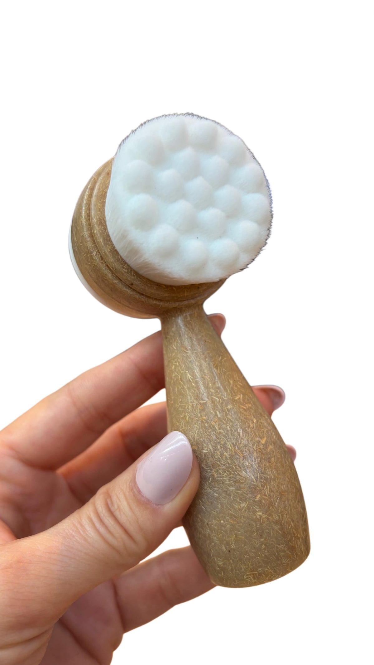 Eco-Friendly Coconut Shell Powder Handle Facial Cleansing Brush