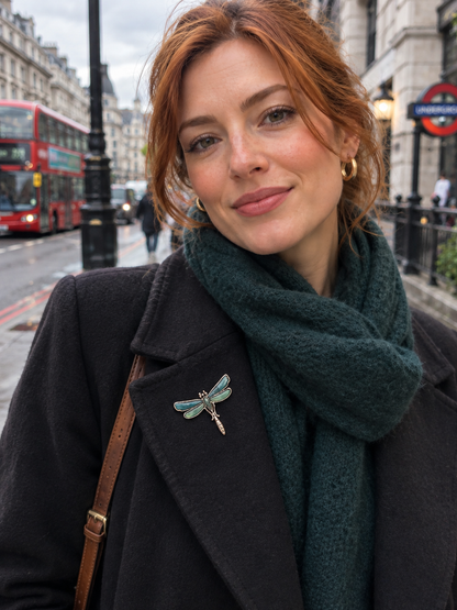 Elegant Dragonfly Decorative Brooch Accessory