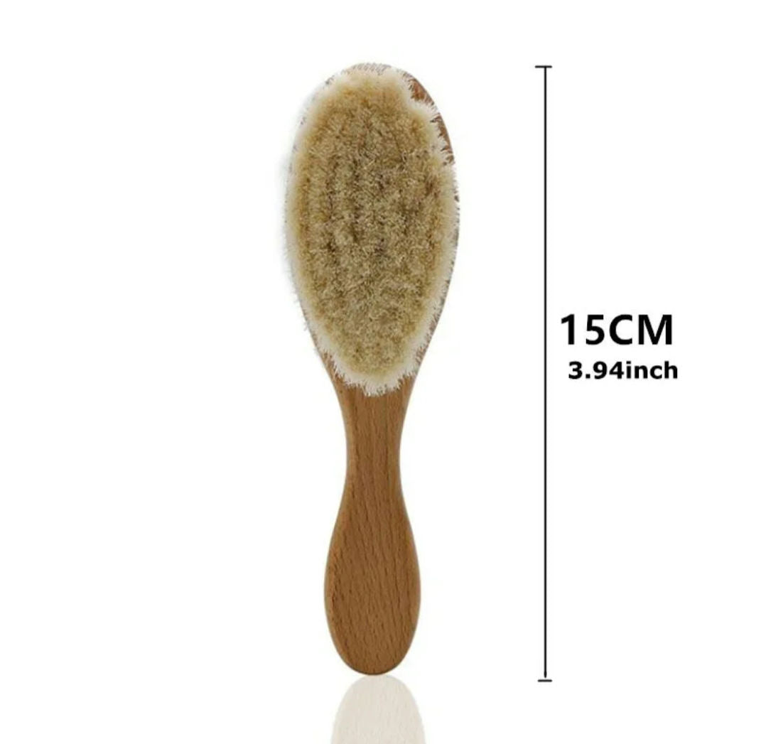 Wool fiber baby bath brush image 4