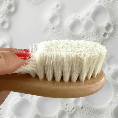 Wool fiber baby bath brush image 1