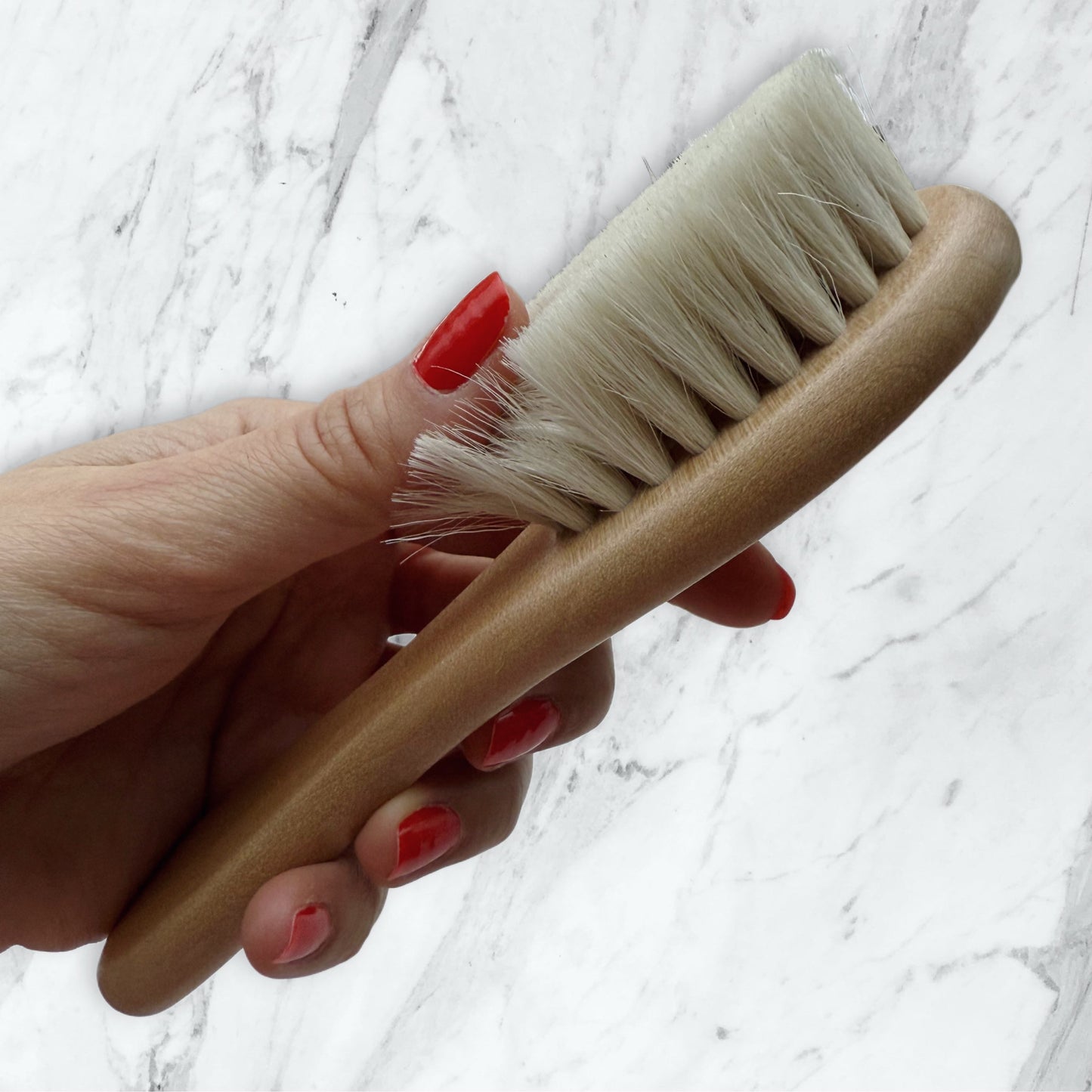 Wool fiber baby bath brush image 0