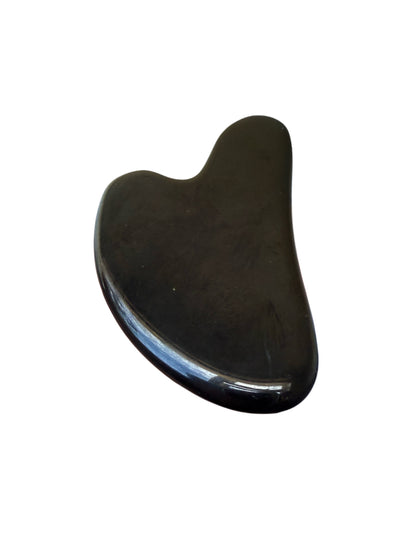 Obsidian Gua Sha – Natural Skincare & Energy Healing Tool image 1