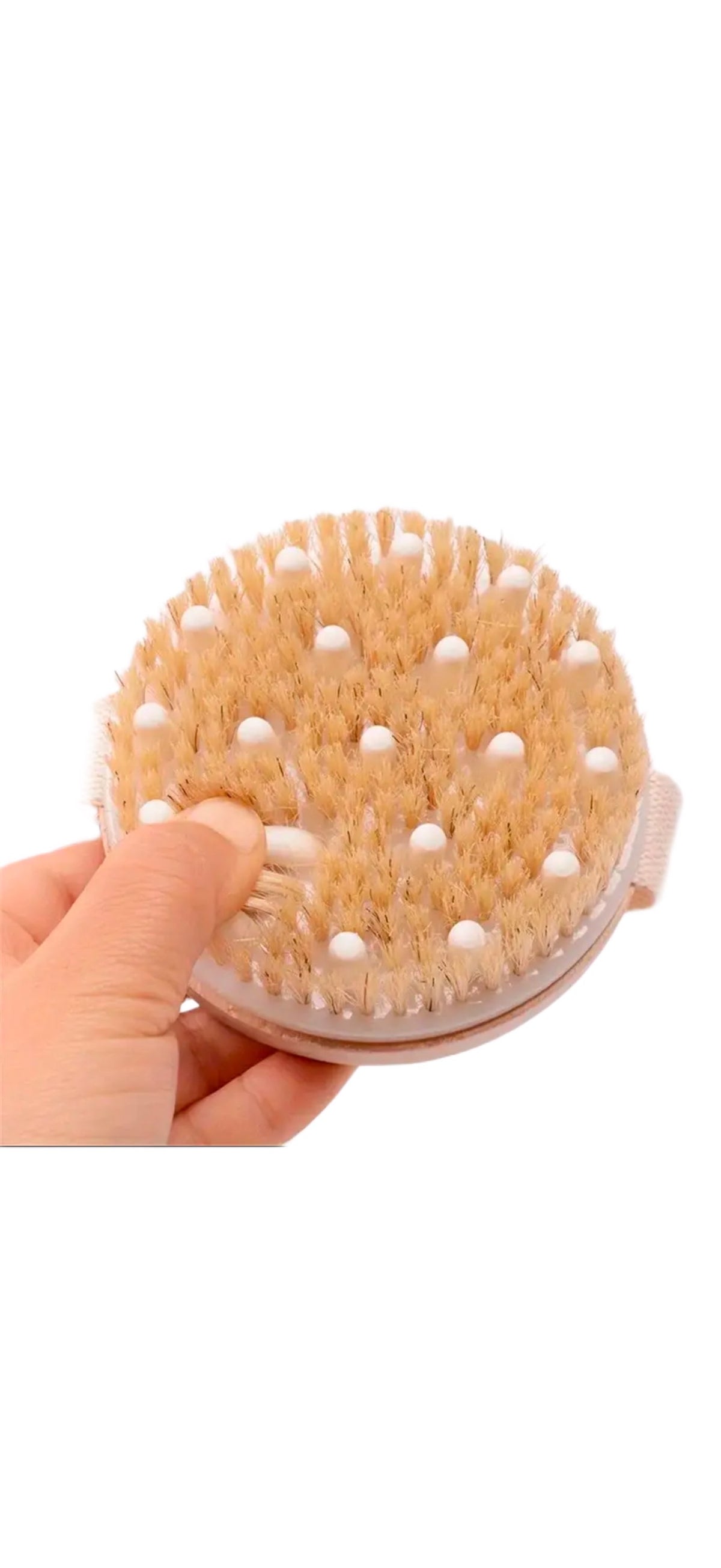 Dry & Wet Bamboo Fiber Massage Brush with Support Points for Dry Brushing image 6