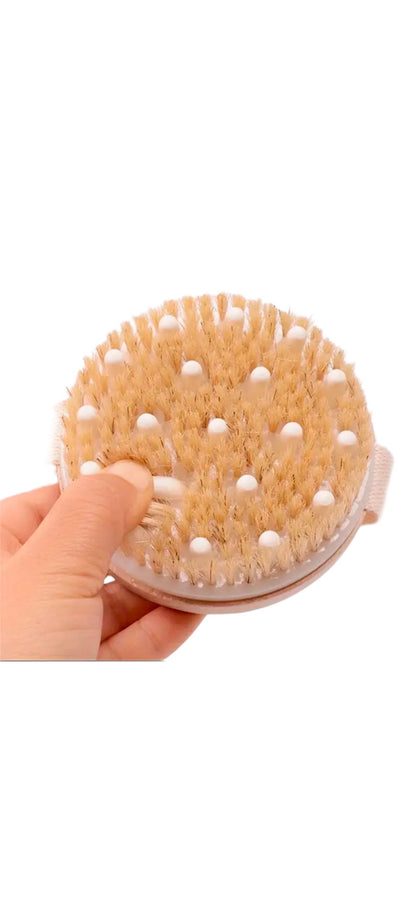 Dry & Wet Bamboo Fiber Massage Brush with Support Points for Dry Brushing image 6