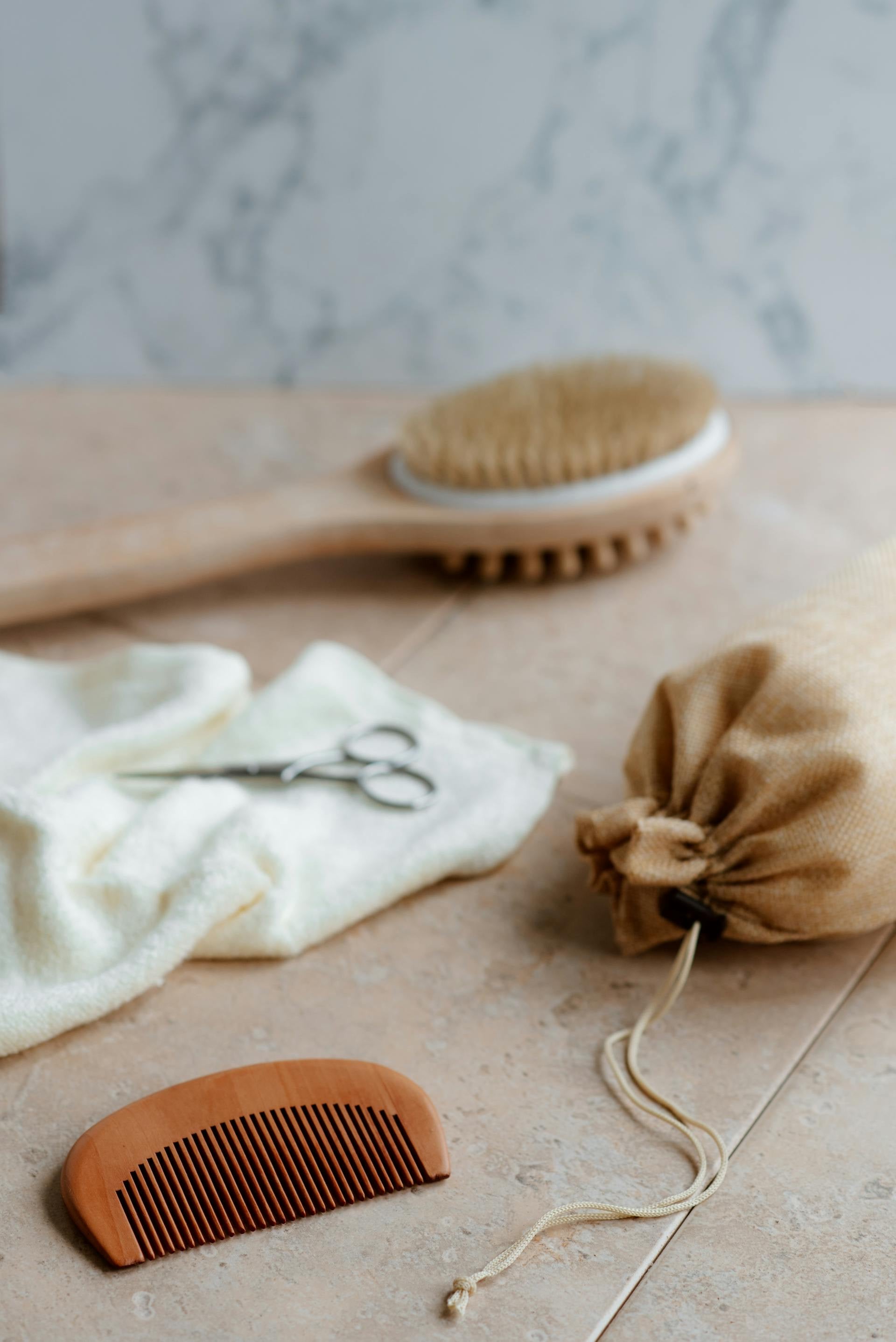 Peach wood comb image 1
