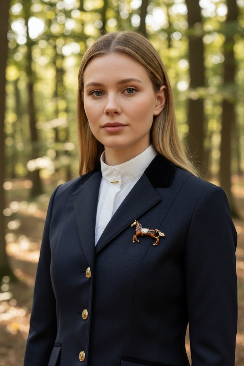 Equestrian Horse Lapel Pin Brooch